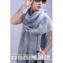 ladies' fashion mercerized wool scarf/shawl